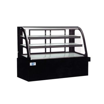 FRESH Curved Glass Cake Showcase (2 Shelves) FC23SC