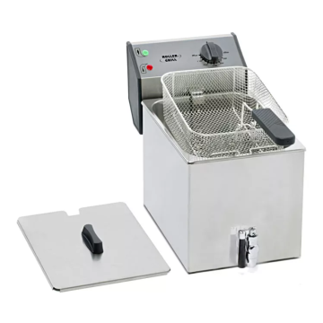 ROLLER GRILL Electric Counter Top Single Tank Fryer With Tap FD-80R