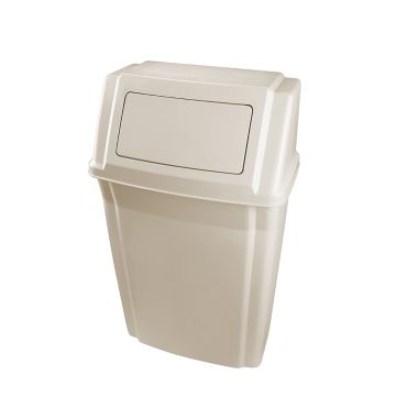RUBBERMAID Profile Wall Mount Cont 15Gallon/57L Beige FG782200BEIG