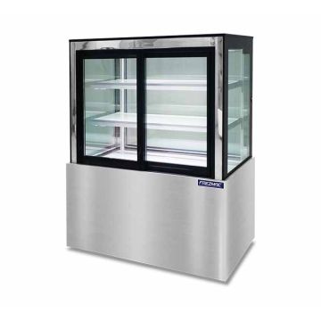 FREZMAC FRONT SLIDING DOOR CAKE SHOWCASE - SQUARE TYPE FMC-90SS-X