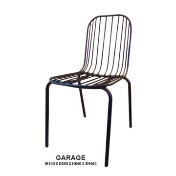 Garage Dining Chair | Steel Frame in Epoxy