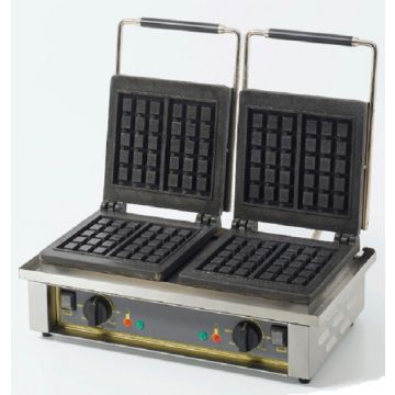ROLLER GRILL Double Square Waffle Baker GED-10