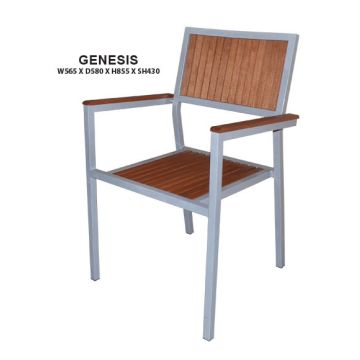 Genesis Outdoor Chair | Steel Frame in Epoxy