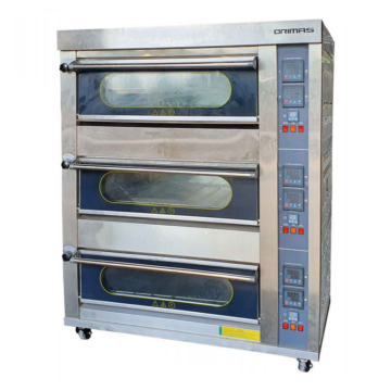 ORIMAS Industrial Stainless Steel Gas Oven 3 Deck GR-6M