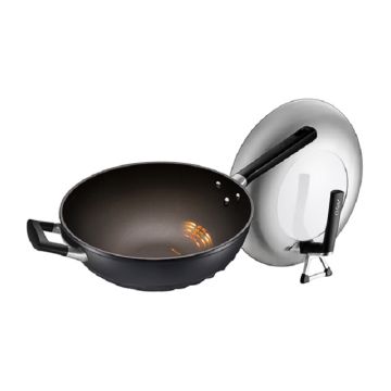 ASD 32cm TORNADO ELITE I.H. DIE CAST SKILLET WOK-3G HP2332TEIH-3G