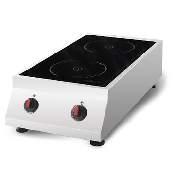 ECO KITCHEN Commercial Double Hob Induction Pan Table Top IND-10PP-3500*2V