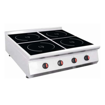 ECO-KITCHEN Commercial Induction Quadruple (4) Burners Range Table Top IND‐E0P‐L3500*4T