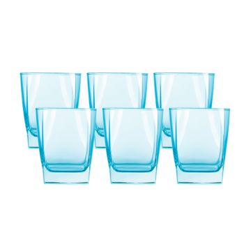 LUMINARC Sterling 6pc 300ml Ice Blue Old Fashioned Glass Set J1582