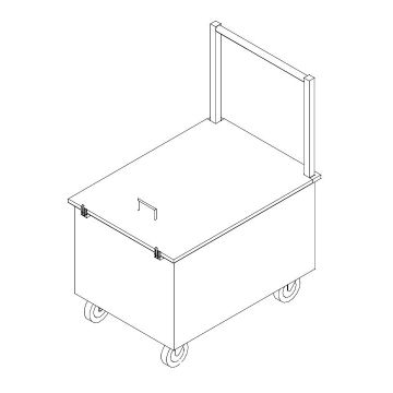 Stainless Steel Industrial Weight Box Trolley 