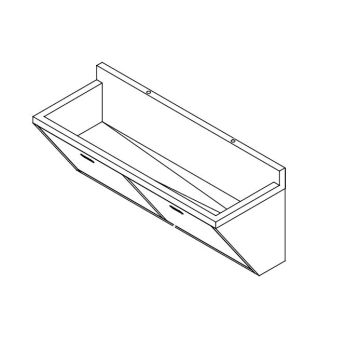 Stainless Steel Wall Mounted Scrub Sink