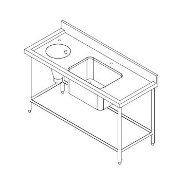 Stainless Steel Slop Hopper Hospital Sink