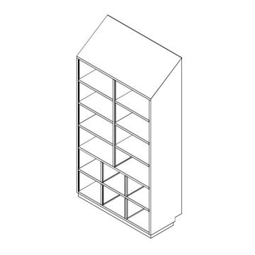 Stainless Steel Cleanroom Garment Cabinet (Open Type)