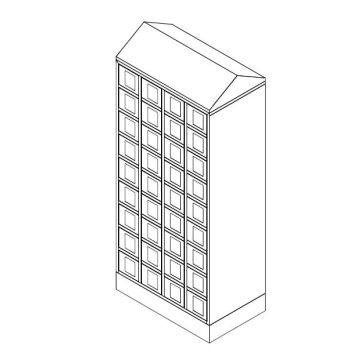 Stainless Steel Pass-Through Cabinet (Pigeon Hole)