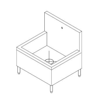 Stainless Steel Janitor Mop Sink Cabinet