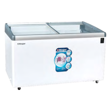 MORGAN 456L Glass Door Chest Freezer W/ Key Lock MCF-G456L
