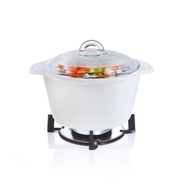 LUMINARC 3L VITRO BLOOMING WHITE CASSEROLE N1615