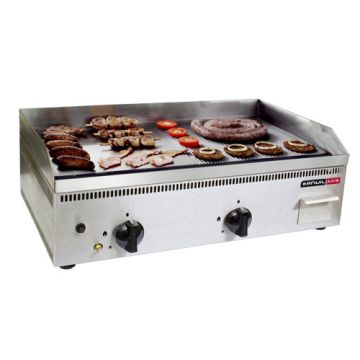 ANVIL Griddle Gas Half Ribbed Half Flat Top 750mm FTA1750