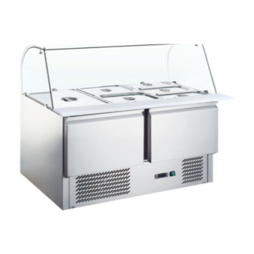 CN Salad Display Counter With Big Curve Glass Frame OTSC1TG.4.5