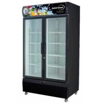 SOLID COOL 2 DOOR DISPLAY CHILLER SC 825L (1110 x 690 x 2079 MM) SCBC-2DBB / SCWC-2DBB