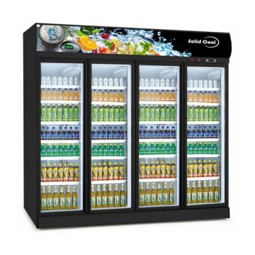 SOLID COOL 4 DOOR DISPLAY CHILLER SC 2488L (2508 x 750 x 2092 MM) SCBC-4DT