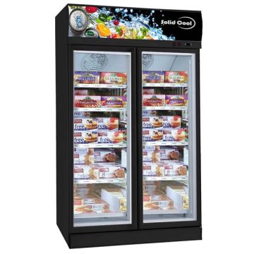 SOLID COOL 2 DOOR DISPLAY FREEZER SC 1006L (1253 x 715 x 2092 MM) SCBF-2DTF / SCWF-2DTF
