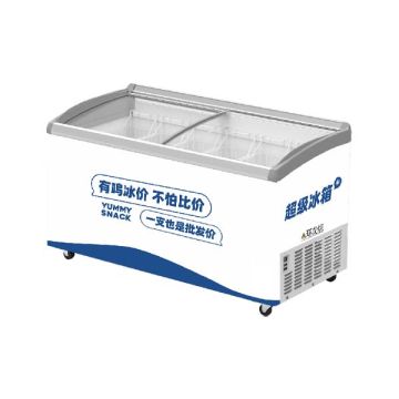 HIRON SHOWCASE CHEST FREEZER (W1510 x D694 x H850) (455L) 6 BASKET SD500A