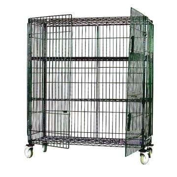 MAXEL Mobile 5" PU Casters Poly Brite Security Shelf with Lockable Door SECM2460DEZ