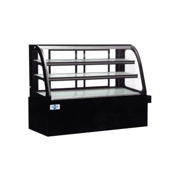 FRESH Curved Glass Cake Showcase (2 Shelves) FC24SC 