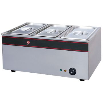 FRESH THREE-HEAD ELECTRIC BAIN MARIE BS-3V