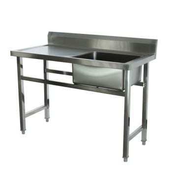 STRONG TRADING SS SINGLE BOWL SINK (RIGHT) 1200MM (1200 X 700 X 850+100) ST-1BS-1200R-7D