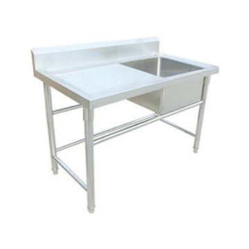 REDOR SS SINGLE BOWL SINK TABLE - RIGHT (1200 X 700 X 850/100 MM) RS-1BS-1200R