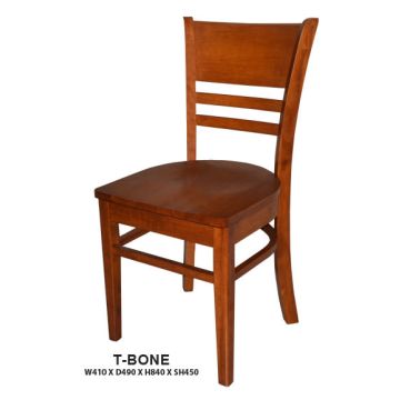 T-bone Dining Chair | Wooden Seat