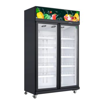 LIFONEX 2-DOOR DISPLAY CHILLER 1000L (with Heater Door) (W1250 x D730 x H2100) TH-STS1250L