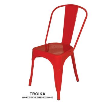 Troika Dining Chair | Steel Frame in Epoxy