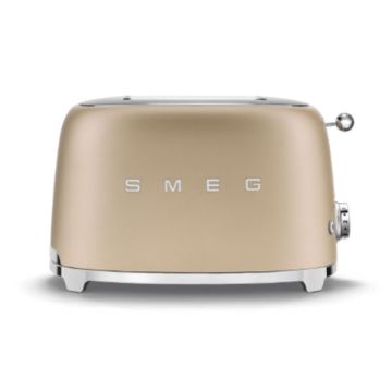 SMEG Two Slice Toaster Special Edition - Matt Gold TSF01CHM
