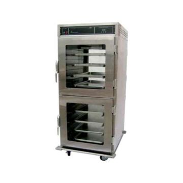 BRANDON Glass door with front & back opening Upright Holding Cabinet UHC9MB-B