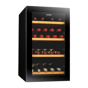 VINTEC NOIR "Black Glass" Borderless Single Temperature Zone 35 bottles Wine Cellar V30SGMEBK (VWS035SBA-X) [Pre-Order]