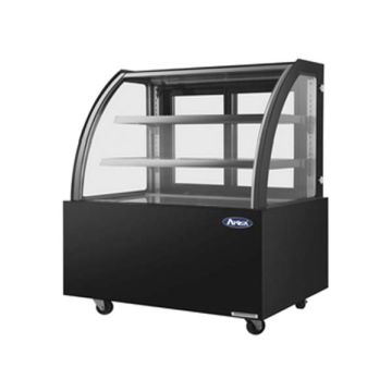 ATOSA CURVE BACK DOOR CAKE DISPLAY (BLACK) 246L (1200 X 660 X 1200 MM) WDG126D-B
