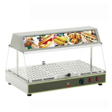 ROLLERGRILL One Levels Display Warmer With Humidity Control & Top Illuminated Display WDL-100 INOX
