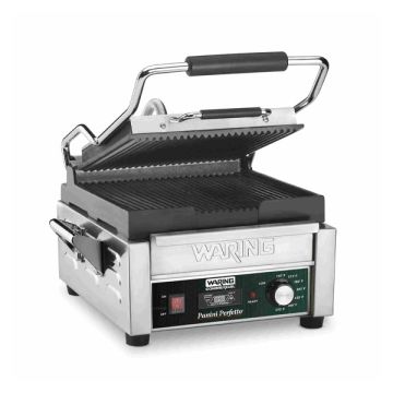 WARING Ribbed Panini Grill with Timer WPG150T